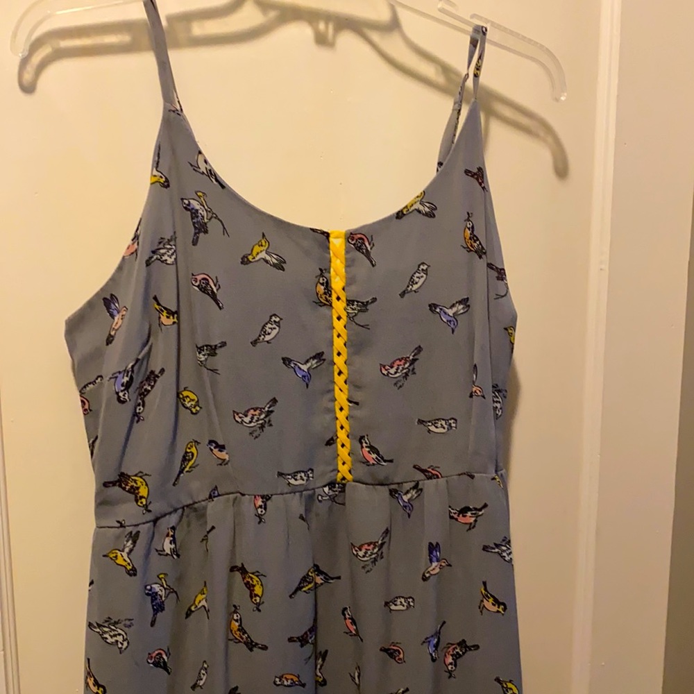 Xhilaration brand summer dress with bird pattern
